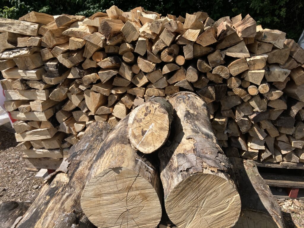 stack of logs